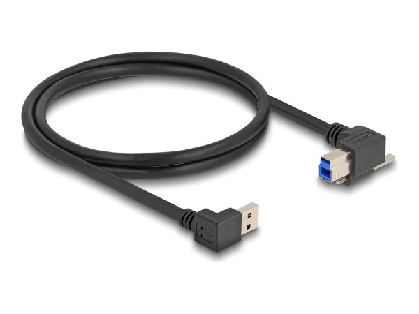 Delock USB-Kabel - USB Typ A (M) nach unten abgewinkelt zu USB Type B (M)