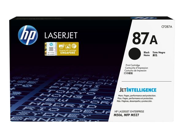 HP Toner 87A schwarz f. LaserJet M506/MFP M527 9k